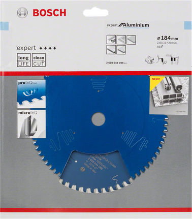 Bosch Expert for sirkelsagblad i aluminium.