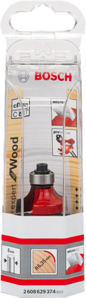 Bosch Expert for treavrunding over bor 8 mm radius 6,4 mm.