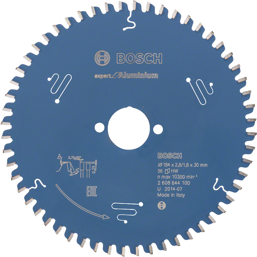 Bosch sirkelsagblad Expert for aluminium, 56 tenner.