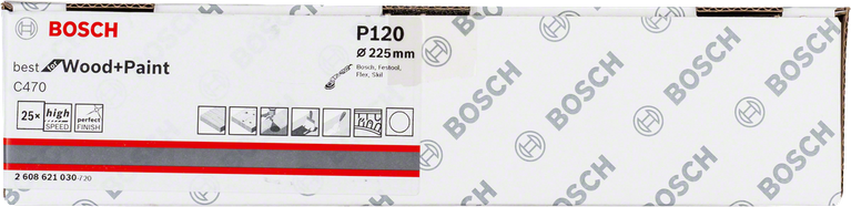 Bosch C470 P120 slipepapir 225 mm pakke 25.