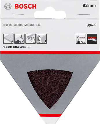 Bosch grov slipeplate i fleece 93 mm.