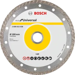 Bosch universal diamantskjæreskive for 180 mm slipemaskiner.