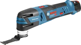 Bosch GOP 12V-28 batteridrevet multiverktøy med Starlock-blad.