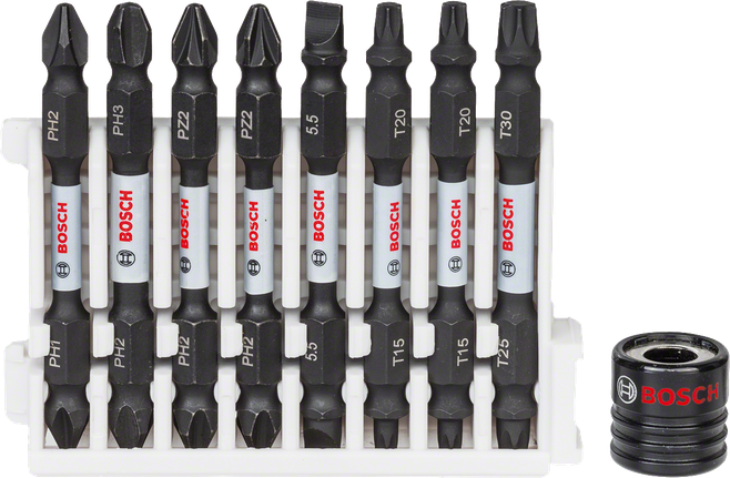 Bosch Impact Control skrutrekkerbitsett, 9 deler assortert.