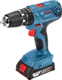 Bosch GSB 18V-21 batteridrevet drill med 2,0 Ah batteri.