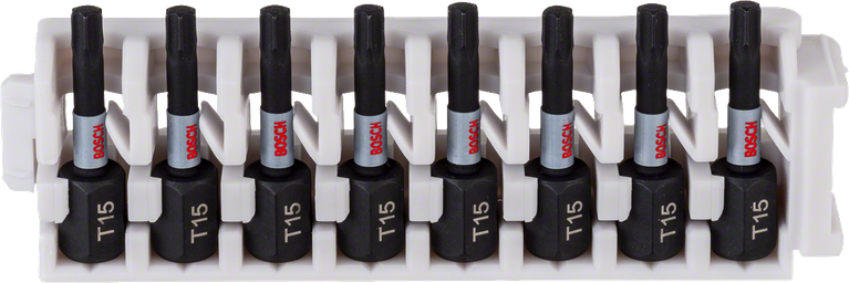 Bosch Impact Control-bitspakke 8xT15, 25 mm lengde.