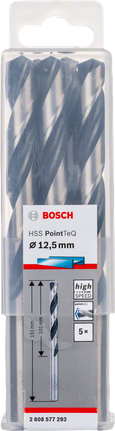 Bosch HSS spiralbor PointTeQ 12,5 mm-pakke.
