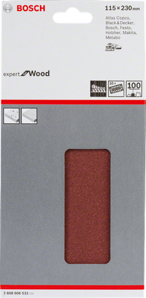 Bosch C430 slipepapir 115 × 230 mm pakke 10.