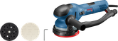 Bosch GET 55-125 eksentersliper med tilbehør.