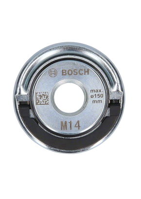 Bosch M14 vinkelslipermutter for 150 mm skiver.