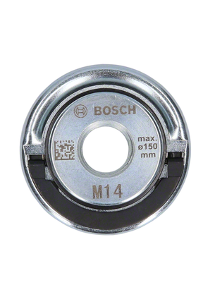 Bosch M14 vinkelslipermutter for 150 mm skiver.