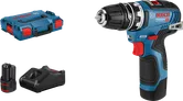 Bosch GSR 12V-35 FC batteridrevet drillsett.