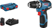 Bosch GSR 12V-35 FC batteridrevet drillsett.