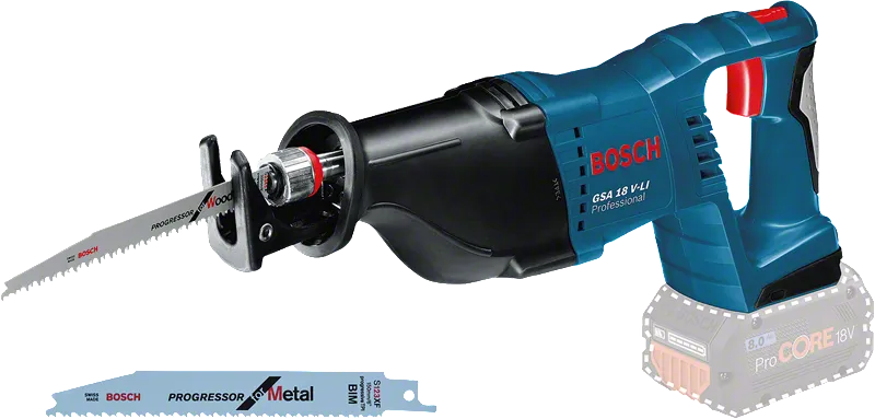 Bosch GSA 18 V-LI batteridrevet bajonettsag.