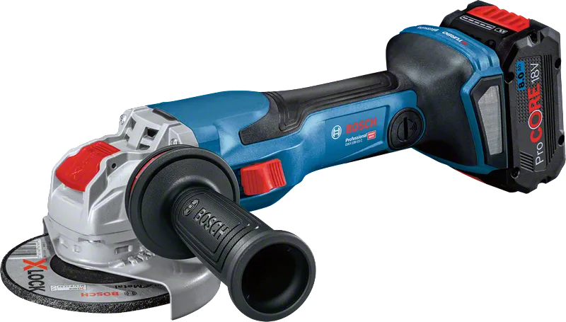 Bosch GWX 18V-15 C batteridrevet vinkelsliper med X-LOCK.