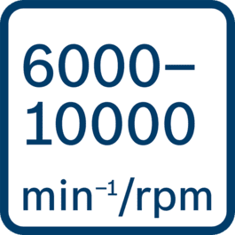  Omdreininger per minutt 6000-10 000