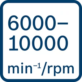  Omdreininger per minutt 6000-10 000