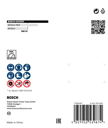 Bosch 76 mm diamantkappeskive.