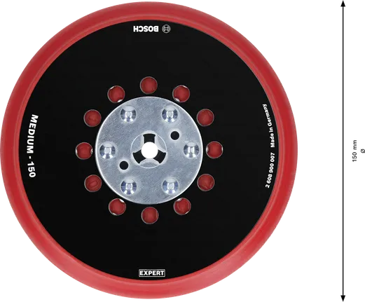 Bosch EXPERT slipeplate for flere hull, 150 mm, medium.