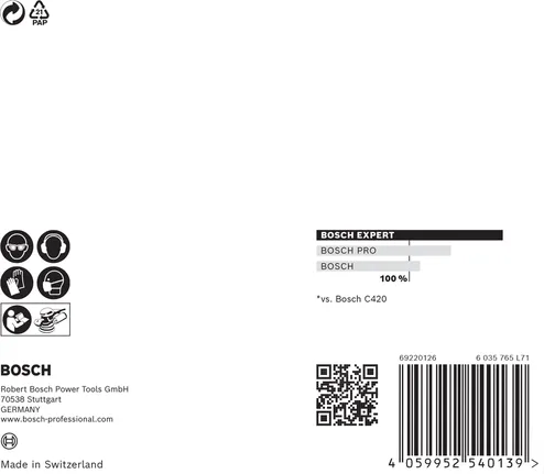 Bosch EXPERT M480 slipenett 125 mm.