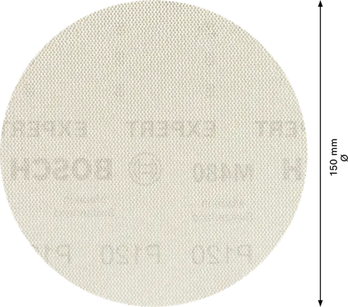 Bosch EXPERT M480 slipenett 150 mm G120 skive.
