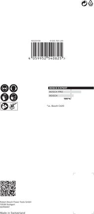 Bosch EXPERT M480 slipenett 93 x 186 mm G 100 10 stk.