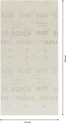 Bosch EXPERT M480 slipenett 115x230 mm korning 150.