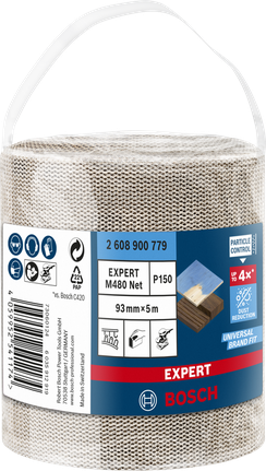 Bosch EXPERT M480 slipenettrull 93 mm 5 m P150.