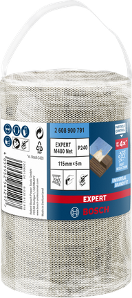 Bosch EXPERT M480 slipenettrull 115 mm 5 m P240.
