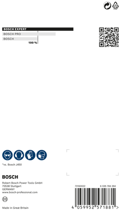 Bosch EXPERT N880 fleece-pad 115 x 140 mm medium 2-pakning.