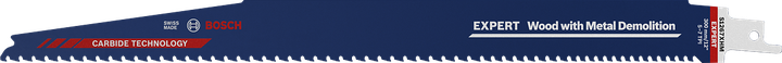 Bosch EXPERT Tre med metall rivningssagblad.