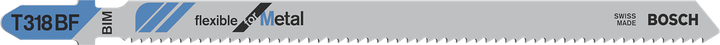 Bosch T318BF stikksagblad for fleksibel metallskjæring.