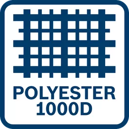  Vesken er laget av det slitesterke materialet 1000D polyester