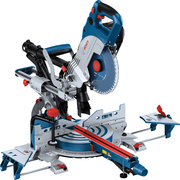 Bosch GCM 18V-216 DC batteridrevet gjærsag med sleidefunksjon.
