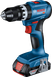 Bosch GSB 18V-45 batteridrevet drill med 2Ah batteri.