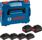 Bosch ProCORE18V batterisett med oppbevaringsetui.