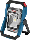 Bosch GLI 18V-1900 LED arbeidslampe med justerbart stativ.