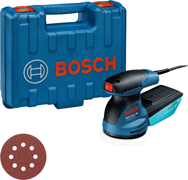 Bosch GEX 125-1 AE eksentersliper med koffert.
