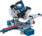 Bosch GCM 18V-216 batteridrevet gjærsag med glidearm.