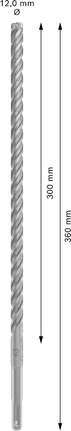 Bosch PRO SDS plus-5X hammerbor 12 x 300 x 360 mm.
