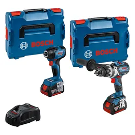 Bosch batteridrevet drill og koffert.