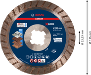 Bosch EXPERT MultiMaterial X-LOCK diamantkappeskive 125 mm.