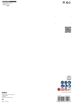 Bosch EXPERT MultiMaterial diamantkappeskive 230 × 22,23 × 2,4 × 15 mm emballasje.