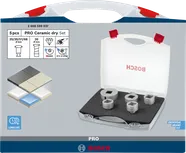 Bosch PRO keramisk tørr X-Lock kjernekuttersett, 5 deler.