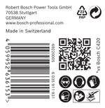 Bosch C470 sandpapirsett emballasje.