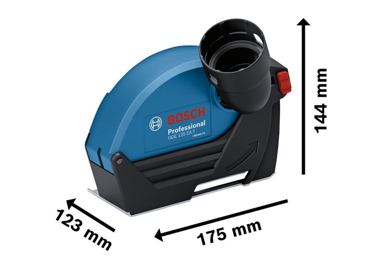 Bosch GDE 125 EA-T støvavsugsbeskyttelse for 125 mm vinkelslipere.