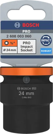Bosch PRO slagpipenøkkel 3/4" 24 mm for robust feste.