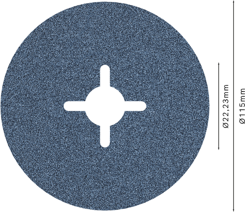 Bosch PRO R574 fiberskive 115 mm G80 for sliping.