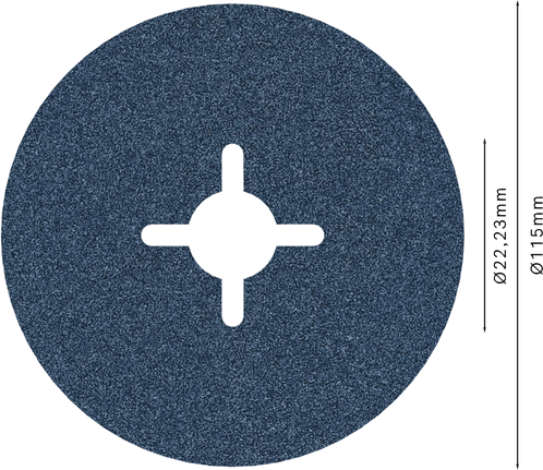 Bosch PRO R574 fiberskive 115 mm G120 for sliping.