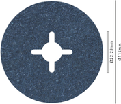 Bosch PRO R574 fiberskive 115 mm G36 for sliping.
